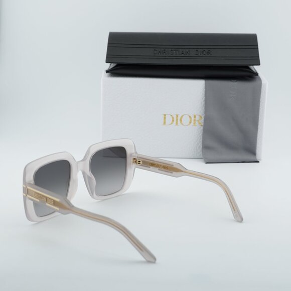 Dior DIORSIGNATURE S11F 78A1 Square Sunglasses - Brown/Grey